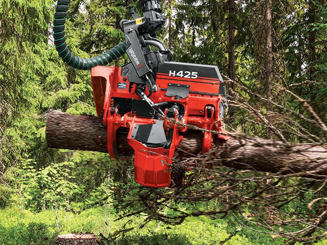 H425 harvester head - profile view