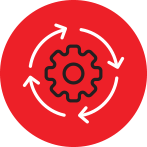 gear encircled by rotation arrows